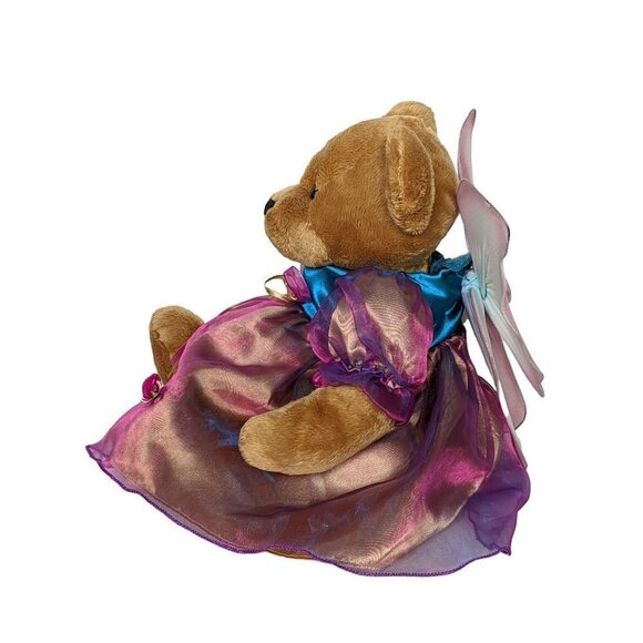 TB Toy Trading Co Brown Floral Teddy Bear 13 Inch - Picture 4 of 6